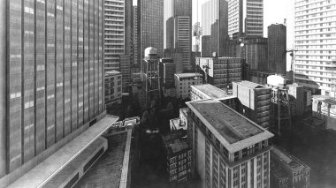 Bir şehir bloğunun biçimlendirilmiş illüstrasyonu