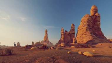 Vahşi Batı 'nın çöl ve taş uçurumları