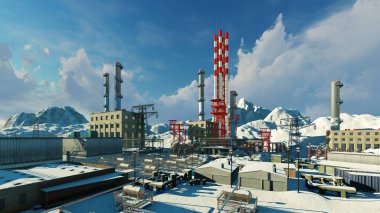 Sanayi kompleksi ve altyapısı