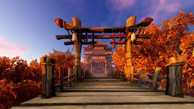 Kütük kemerli ahşap köprü