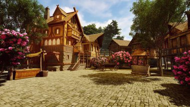 Eski kasabanın Taş Meydanı