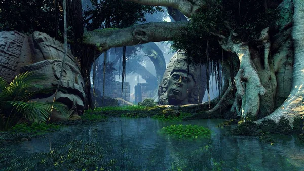 Antik bir tanrının heykeli