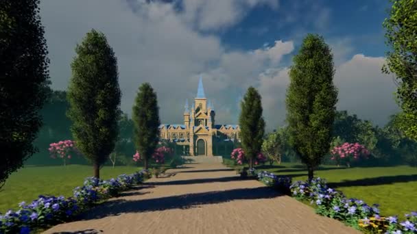 Königlicher Park Und Schloss — Stockvideo