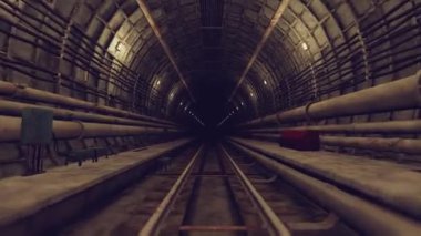 Yeraltı istasyonunun tünelinde hareket var.
