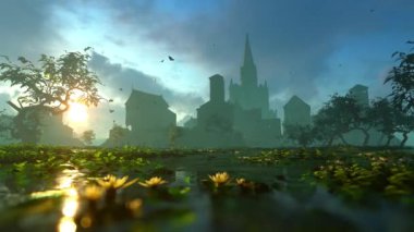 Göl kıyısında antik bir şehir..