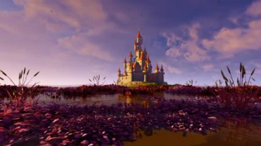 Bataklık bölgesinde ortaçağ kalesi inşa edildi.