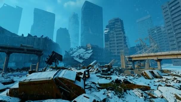 现代城市的破坏 — 图库视频影像