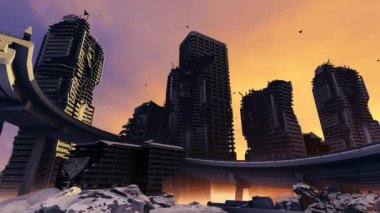 Şehir altyapısı yıkıma uğradı