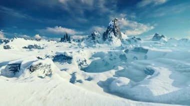 Kış mevsiminde dağlar