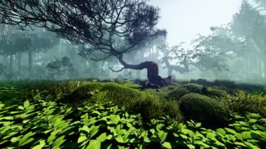 Harika bir orman. Doğa ve bölgeler, iklim ve ekoloji konulu animasyon.