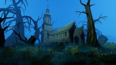 Din, Mimarlık, İnsan ve Doğa Teması Üzerine İllüstrasyon.