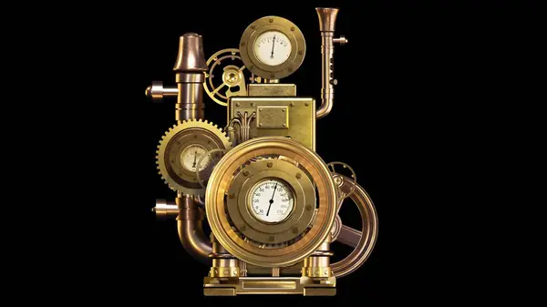 Steampunk motoru. Steampunk, Prodüksiyon ve Makineler, Tarih ve Kalıntılar Teması.