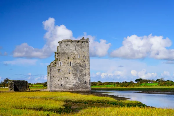 卡里加福勒城堡是爱尔兰克里县沿着野生大西洋大道的历史地标之一 — 图库照片