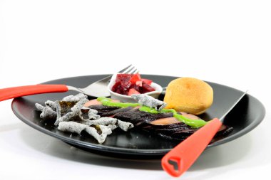 smoked Nori salmon with seaweed chips