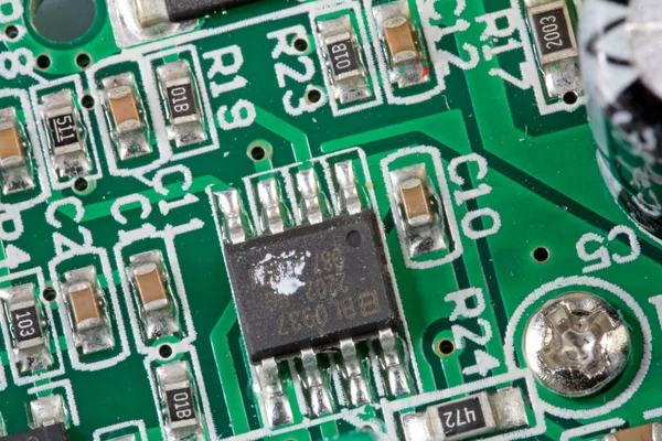 printed circuit board with components
