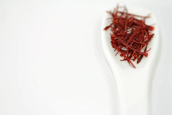 Saffron Threads Exempted Text Free Space — Stock Photo, Image