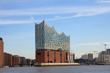 Hamburg limanı, elbe manzaralı.