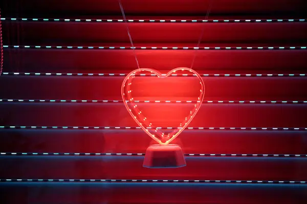 stock image Typical red light illumination of a brothel