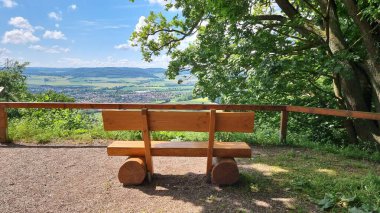 Almanya 'daki Hameln (Hamelin) şehrinin panoramik manzarası