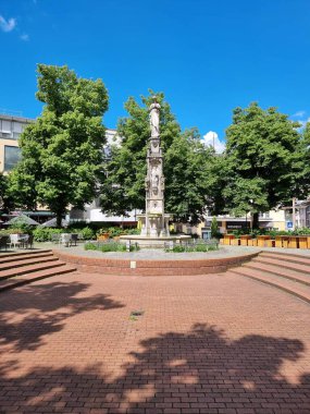 Paderborn, Marien Place civarında, Mayıs 2024 şehir manzaralı.