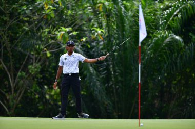 Malezyalı Shahriffuddin Ariffin, Kelab Golf Seri Selangor 'daki PKNS Selangor Masters' ın 22. Petling Jaya, Malezya 26 Kasım 2022.