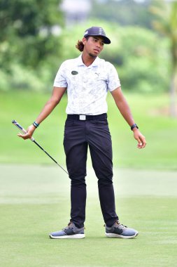 Malezyalı Shahriffuddin Ariffin, Kelab Golf Seri Selangor 'daki PKNS Selangor Masters' ın 22. Petling Jaya, Malezya 26 Kasım 2022.