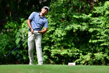 Filipinler 'den Lloyd Jefferson Go, Kelab Golf Seri Selangor' da PKNS Selangor Masters 'ın 22. Petling Jaya, Malezya 26 Kasım 2022.