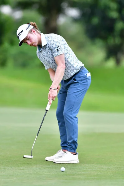 stock image PETALING JAYA, NOV 26 : Kieran Vincent of Zimbabwe, pictured during final round of PKNS Selangor Masters '22 at Kelab Golf Seri Selangor. Petaling Jaya, Malaysia on November 26, 2022.