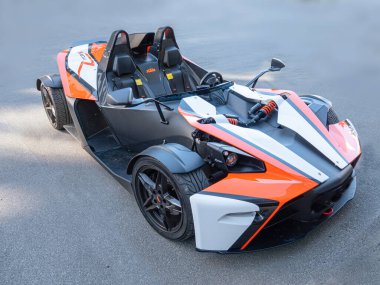 KTM X-Bow, Avusturyalı otomotiv üreticisi KTM tarafından üretilen ultra hafif spor otomobil. Kopenhag, Danimarka - 2 Haziran 2023.