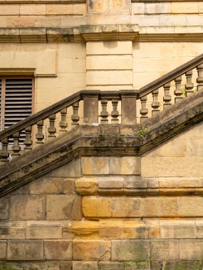 San Sebastian 'daki eski barok taş merdiven..