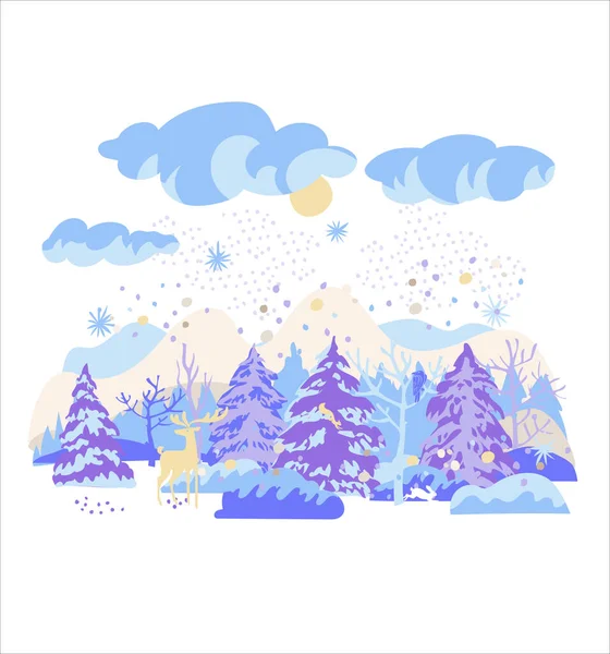 Joyeux Noël Bonne Année Carte Postale Affiche Flyer Modèle Bannière — Image vectorielle