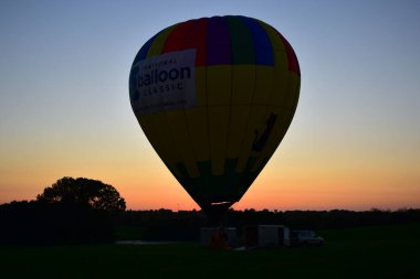 Indianola, Iowa, ABD - 29 Temmuz 2023: Ulusal Balon Klasik Sıcak Hava Balonu Festivali