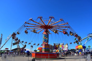 Des Moines, Iowa, ABD - 12 Ağustos 2023: Iowa Eyalet Fuarı