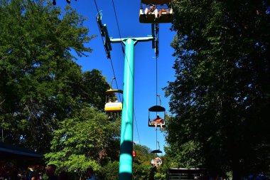 Des Moines, Iowa, ABD - 12 Ağustos 2023: Iowa Eyalet Fuarı