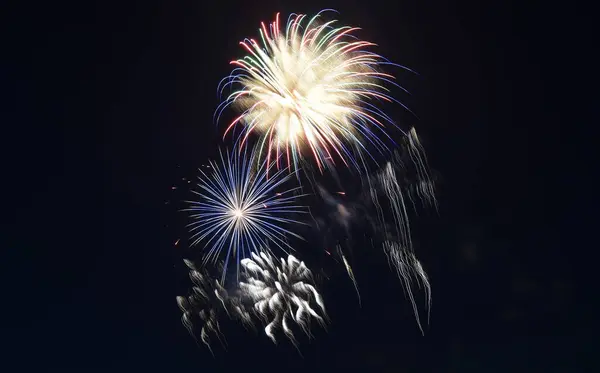 stock image Fourth of July Fireworks at WDM City Hall in West Des Moines, Iowa