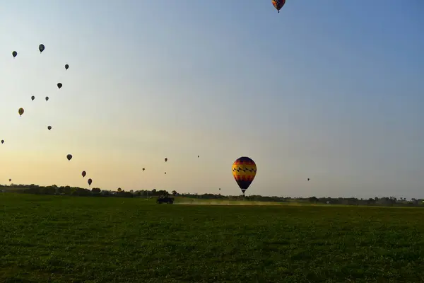 stock image Indianola, Iowa, USA - Aug 03, 2024: National Balloon Classic Hot Air Balloon Festival