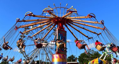 Des Moines, Iowa, ABD - 07 Ağustos 2024: Iowa Eyalet Fuarı 2024