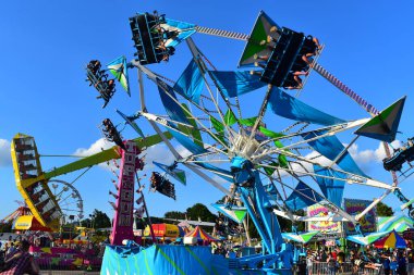 Des Moines, Iowa, ABD - 07 Ağustos 2024: Iowa Eyalet Fuarı 2024