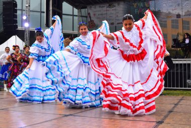 Des Moines, Iowa, ABD - 22 Ağustos 2024: Iowa Latin Mirası Festivali