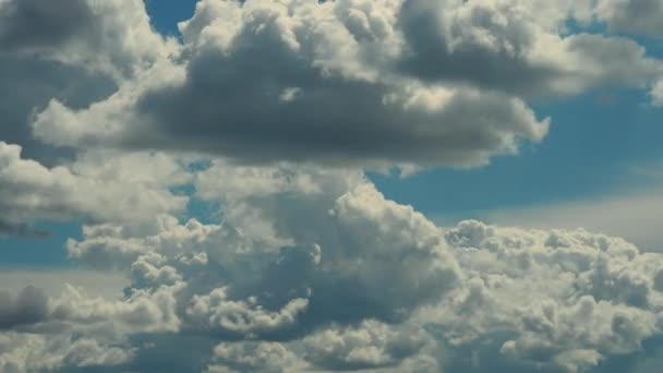 Overcast Weather Cumulus Clouds Move Fast Rainy Sky Time Lapse — Stock Video