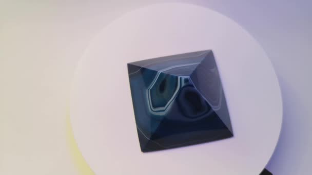 Yarı Değerli Taş Mikro Kristal Bir Kuvars Çeşididir Güzel Katmanları — Stok video