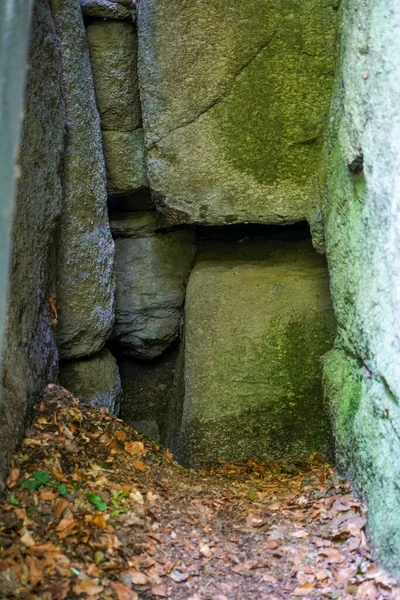 Kamienie Przetwarzane Natury Wykorzystywane Jako Cegły — Zdjęcie stockowe