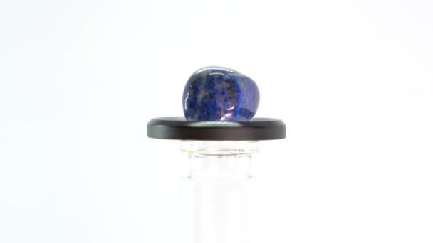 Lapis Lazuli Spelade Viktig Roll Västerländsk Konst Som Pigment För — Stockvideo