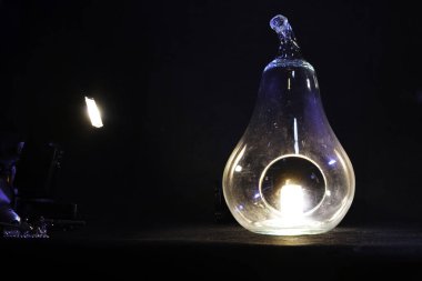 lamp, candle, oil, lamps, glass, led, lighting, black