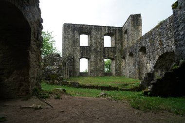 ruins of a medieval castle in the city of london