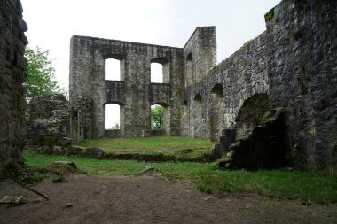 ruins of a medieval castle in the city of london