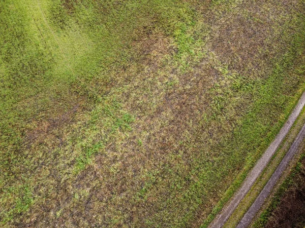 Aerial View Agricultural Fields Bavaria Germany — Zdjęcie stockowe