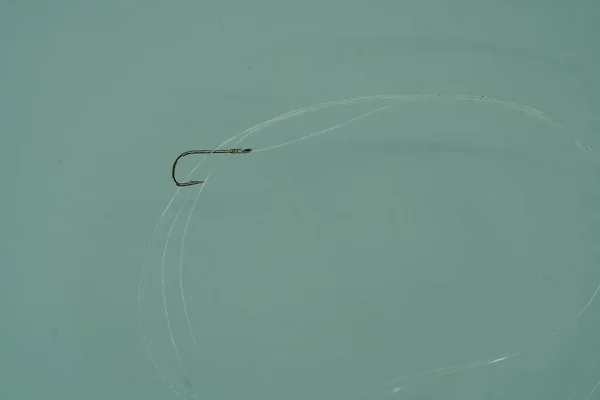 釣り糸が詳細に分離された釣り針リーダー — ストック写真