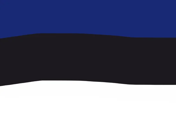Estonya Bayrağı Vektör Çizimi Resmi Renklerle Ulusal Estonya Bayrağı — Stok fotoğraf