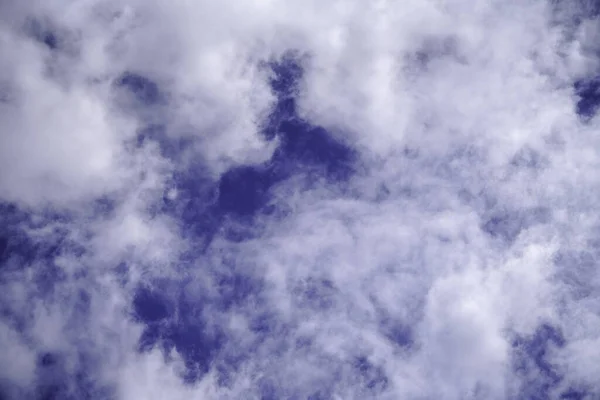 Stratus Cumulus Alto Nimbo Clouds Blue Sky Weather Messengers — Stok Foto